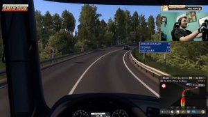 Мэддисон рассказывает как слeтал в Италию ездя по русским дорогам в моде Euro Truck Simulator 2