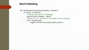 Publisher Batch Processing & Exception Handling