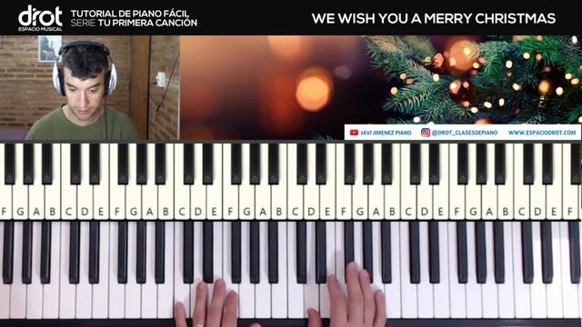 🎹 WE WISH YOU A MERRY CHRISTMAS - Piano Super-Fácil - Villancico Navidad смотреть онлайн