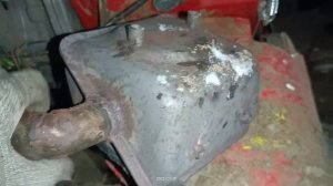 Глушитель мотоблока. Усиление.