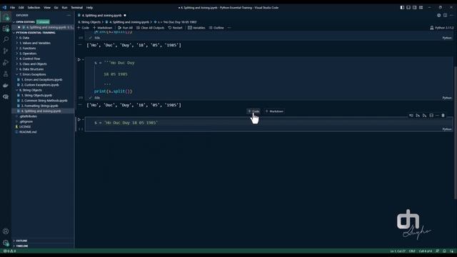 26. Splitting and Joining in Python: Uniting and Dividing Data with Versatility