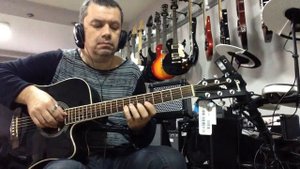 Ibanez PF 15 ECE BK, Roland Micro Cube GX, Boss looper rc 3, Review