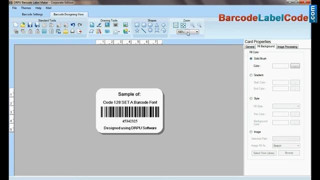 Design Barcodes in Code128 SET A Font: Linear Barcode Symbologies