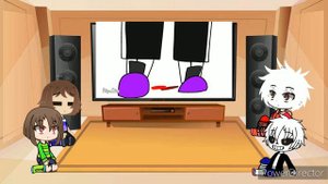 Undertale react to VHS sans vs AU sans part 3