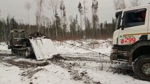 лесовоз скания в грязи. scania p380