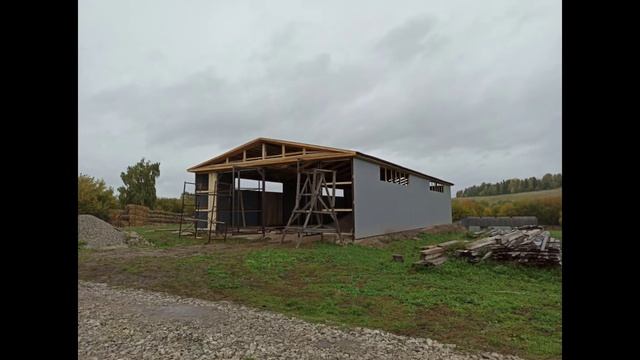 гараж, ангар, сарай 24*10 метров своими руками смотреть онлайн