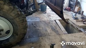 Отвал для чистки снега на самодельный тракторе мини мтз, переделка крепления...