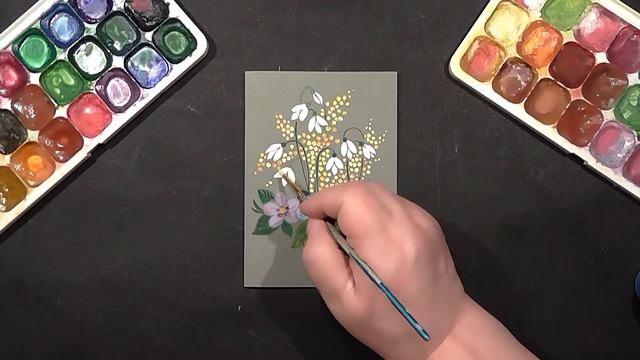 Violets and Snowdrops | IOTN - Speed Painting смотреть онлайн