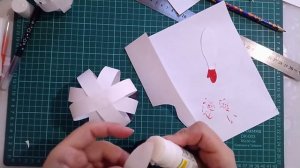 Снеговик из бумаги