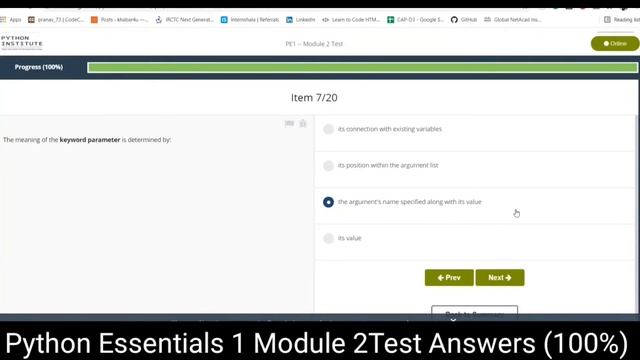 #PYTHON Essentials 1 module 2 Test Answer | PCAP - Programming Essentials in Python #Cisco смотреть онлайн