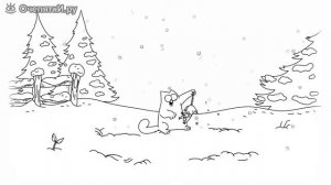 Зимние игры кота Саймона