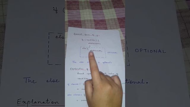 Java If and Else selection statement