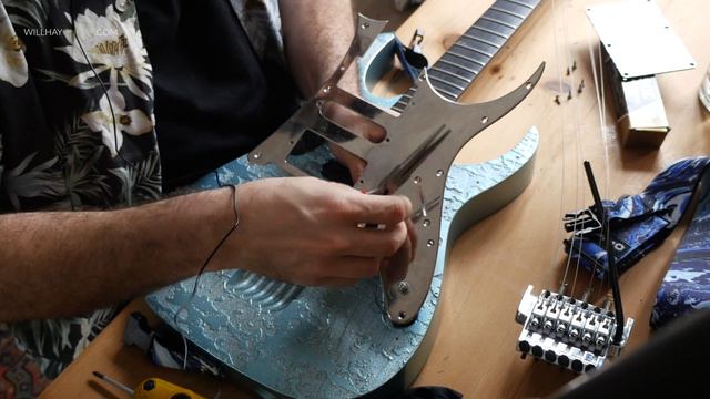 How to clean a clouded Ibanez Jem 90 HAM pickguard - Full Tutorial смотреть онлайн