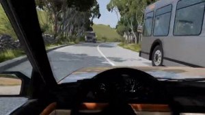 Грузовики против автобусов - BeamNG. Drive