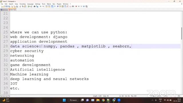 Python Training | Learn Full PYTHON Course for Beginners | Python Course  Day 1 |   English batch