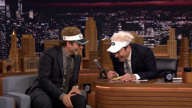 Bradley Cooper and Jimmy Can't Stop Laughing