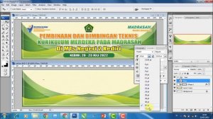 Cara Membuat Desain Spanduk di Photoshop CS 3 - Free Template File Format Psd dan Cdr - BAD-1