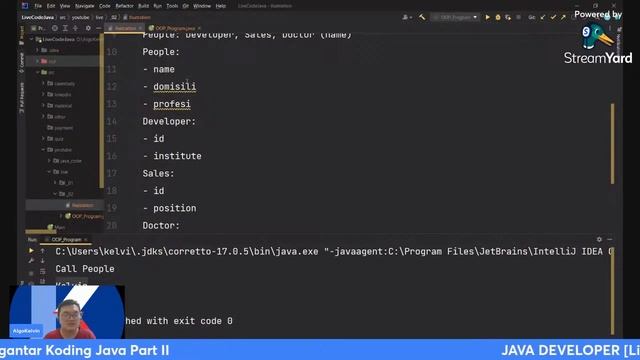 LIVE CODING [Java Developer] #1 - Pengantar Koding Java Part II