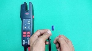 BSIDE U6 DC/AC Ampere Meter with infrared thermometer test.