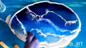 Эпоксидная смола -часы . Море из эпоксидной смолы resin art