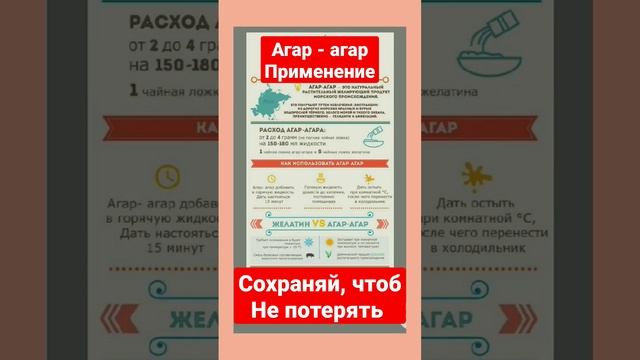 ПОЛЕЗНАЯ ЗАМЕТКА ПРО АГАР - АГАР #youtubeshorts #shortvideo #агар #пп #хозяйкеназаметку #обовсём