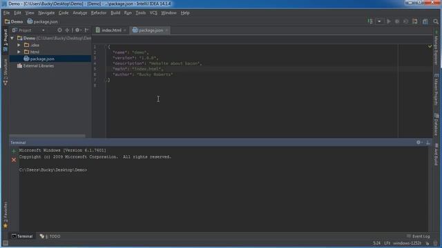 Grunt JS Tutorial for Beginners - 2 - Setting Up Our Project смотреть онлайн
