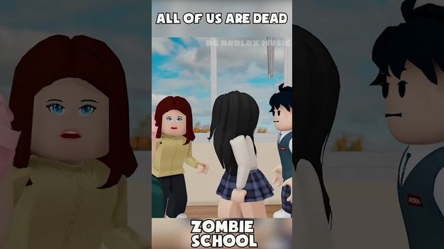 Roblox Bully Story | Zombie school ( All of Us Are Dead ) #15 | Cosy Roblox  #SHORTS