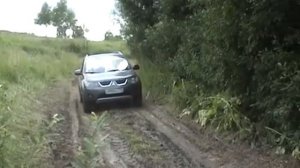 Преодоление брода на Mitsubishi Outlander XL