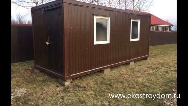 Блок контейнер - Бытовка 6х2.4 м. №8016 Экостройдом