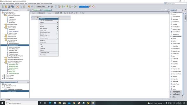 Java Swing UI Design - School Management Dashboard (Part 5) смотреть онлайн