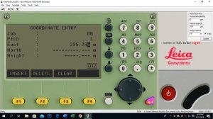 How to input your ENH data in total station Leica ts06plus.