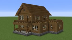 Майнкрафт - Как построить еловый деревянный дом. Minecraft