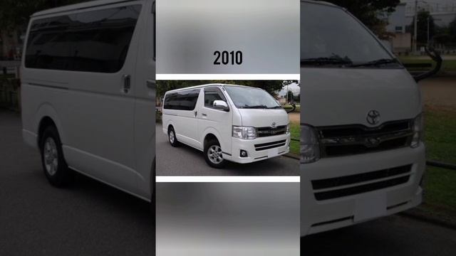 Evolution of Toyota hiace (1998 - 2022)