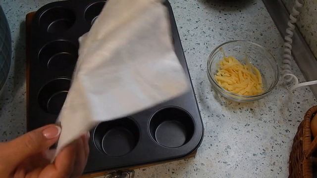 Омлет по-новому. Омлетные  кексы.