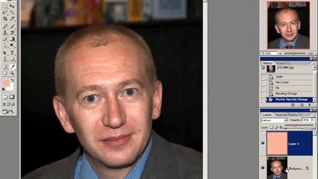 Удаление бликов от фотовспышки смотреть онлайн