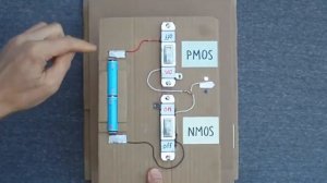 CMOS Inverter Model Using Light Switches