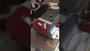 Гаврюша помогает собирать промышленный оверлок Аврора