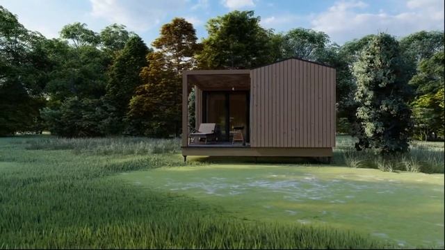 Модульный дом для дачи, кемпингов или глэмпингов.Modular house for camping or glamping sites.