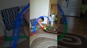 Паравозик Боб и Данечка. Первая железная дорога Данечки