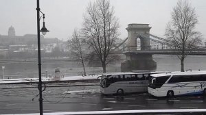 Danube. Budapest. Szechenyi Chain Bridge.