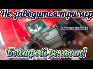 Не заводится тример | БЫСТРАЯ ДИАГНОСТИКА!