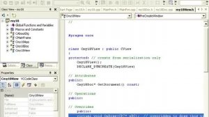 Visual C++. Структура проекта MFC. Классы документа и отображения. Функции. Урок 15