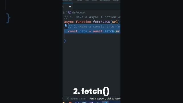 XHR vs fetch in javascript