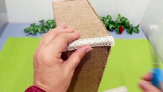 Взяла мешковину , джут и сделала нужную вещь для дома. смотреть онлайн