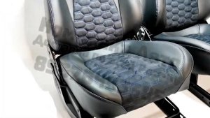 Сиденья Рекаро Нива соты синяя нить Урбан