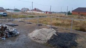 ЗАБОР ИЗ ПРОФЛИСТА(2-часть).. Непогода!!!