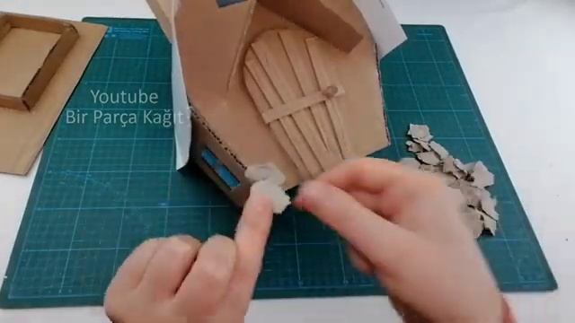 DIY Miniature Cardboard House | Cardboard Craft Idea | Paper Crafts смотреть онлайн