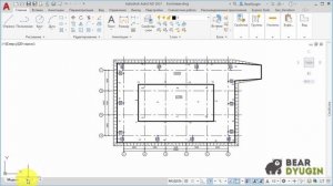Исполнительная схема котлована в AutoCAD