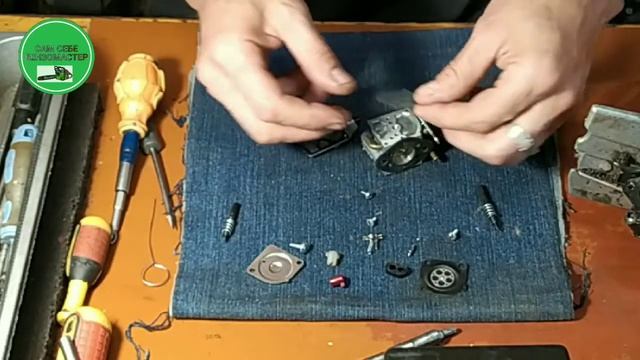 Ремонт бензопилы "одноручки" " Homelite Super 2". смотреть онлайн