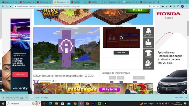 Como mudar sua skin no Minecraft Java Edition (1.20.1) смотреть онлайн